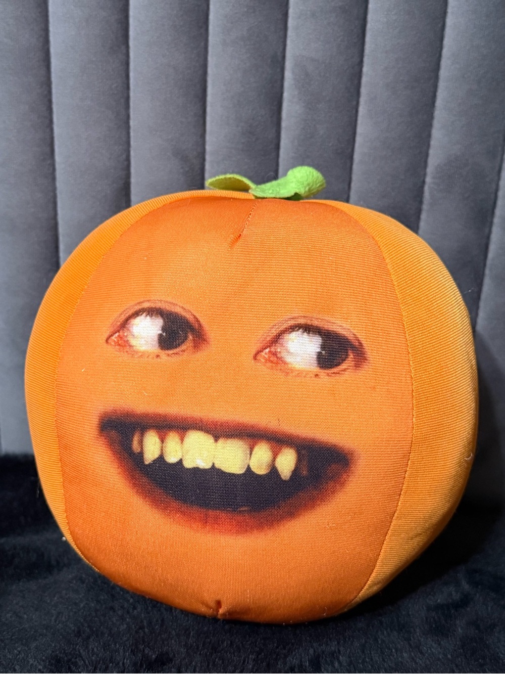 Annoying Orange Plush Orange Fruit Pillow 2012 Talking Face Stuffed Toy Soft